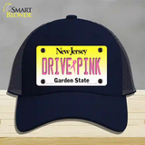 Drive Pink New Jersey Novelty License Plate Hat Mesh / Navy