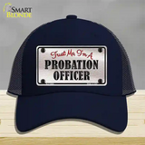 Probation Officer Novelty License Plate Hat Mesh / Navy