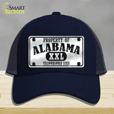 Property Of Alabama Novelty License Plate Hat Mesh / Navy