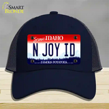 N Joy ID Idaho Novelty License Plate Hat Mesh / Navy