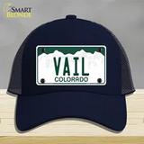 Vail Colorado Novelty License Plate Hat Mesh / Navy