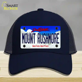 Mount Rushmore South Dakota Novelty License Plate Hat Mesh / Navy