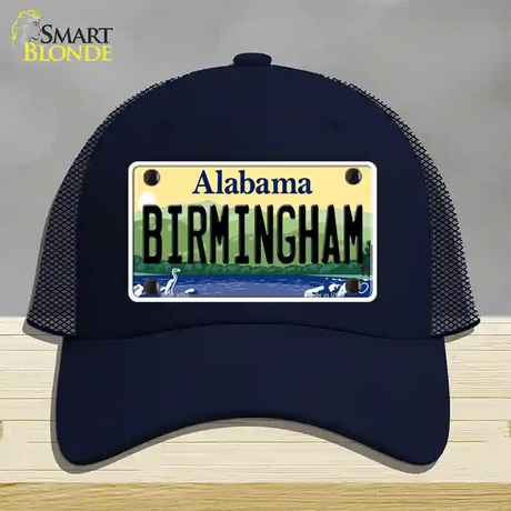 Birmingham Alabama Novelty License Plate Hat Mesh / Navy