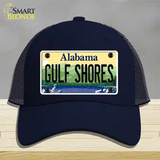 Gulf Shores Alabama Novelty License Plate Hat Mesh / Navy