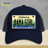 Bama Girl Alabama Novelty License Plate Hat Mesh / Navy