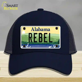 Rebel Alabama Novelty License Plate Hat Mesh / Navy