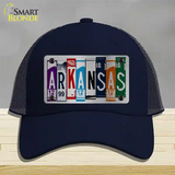 Arkansas License Plate Art Novelty License Plate Hat Mesh / Navy