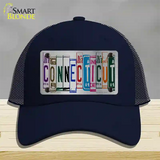 Connecticut License Plate Art Novelty License Plate Hat Mesh / Navy