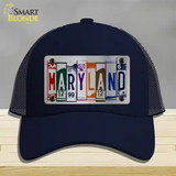 Maryland License Plate Art Novelty License Plate Hat Mesh / Navy