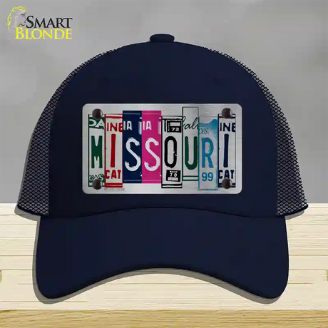 Missouri License Plate Art Novelty License Plate Hat Mesh / Navy