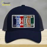 Ohio License Plate Art Novelty License Plate Hat Mesh / Navy