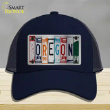 Oregon License Plate Art Novelty License Plate Hat Mesh / Navy