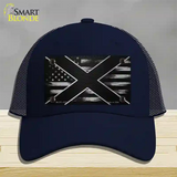 Alabama Carbon Fiber Novelty License Plate Hat Mesh / Navy