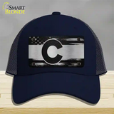 Colorado Carbon Fiber Novelty License Plate Hat Mesh / Navy