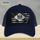 Delaware Carbon Fiber Novelty License Plate Hat Mesh / Navy