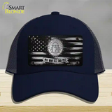 Georgia Carbon Fiber Novelty License Plate Hat Mesh / Navy