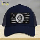 Minnesota Carbon Fiber Novelty License Plate Hat Mesh / Navy