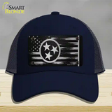 Tennessee Carbon Fiber Novelty License Plate Hat Mesh / Navy