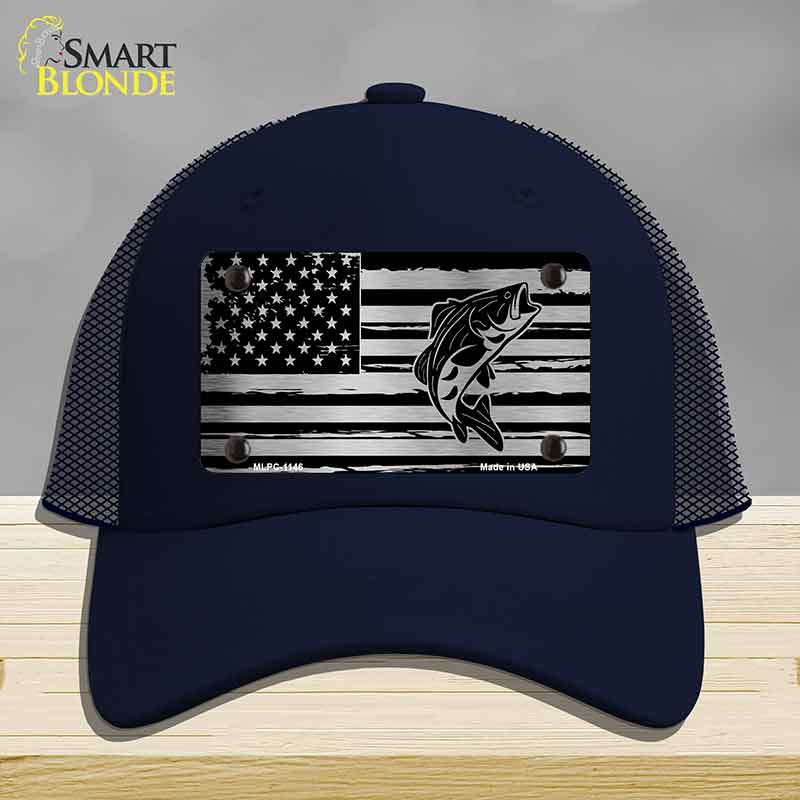 Patriotic Bass Novelty License Plate Hat HAT-MLPC-1146