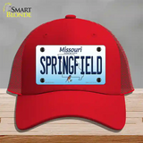 Springfield Missouri Novelty License Plate Hat Mesh / Red