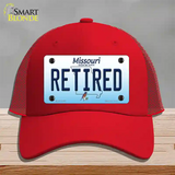 Retired Missouri Novelty License Plate Hat Mesh / Red