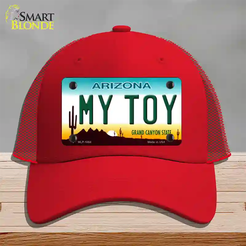 My Toy Arizona Novelty License Plate Hat Mesh / Red