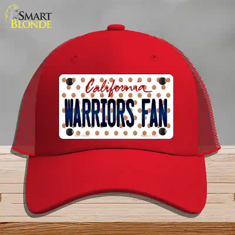 Warriors Fan California Novelty License Plate Hat Mesh / Red