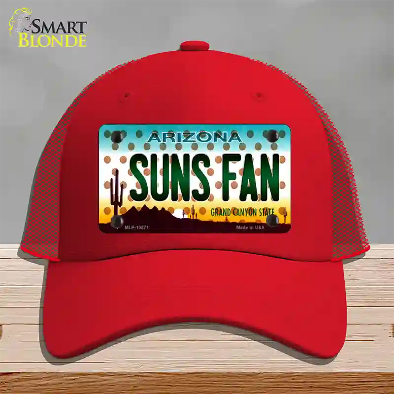 Arizona Suns Fan Novelty License Plate Hat Mesh / Red