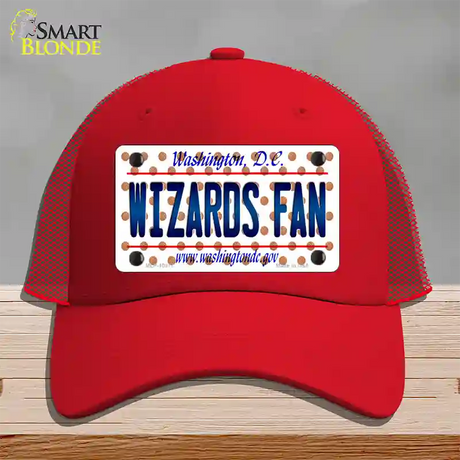 Wizards Fan Washington DC Novelty License Plate Hat Mesh / Red