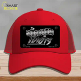 Im Surrounded By Idiots Novelty License Plate Hat Mesh / Red