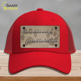 If Love Could Have Saved You Novelty License Plate Hat Mesh / Red