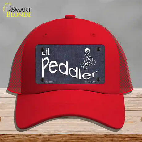 Lil Peddler Novelty License Plate Hat Mesh / Red