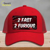 2 Fast 2 Furious Novelty License Plate Hat Mesh / Red