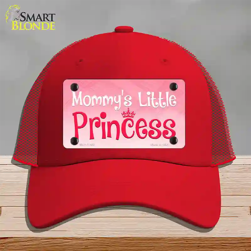 Mommys Little Princess Novelty License Plate Hat Mesh / Red