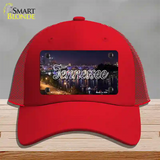 Tennessee Bridge Lights State Novelty License Plate Hat Mesh / Red