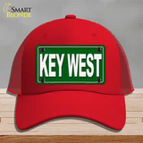 Key West Novelty License Plate Hat Mesh / Red