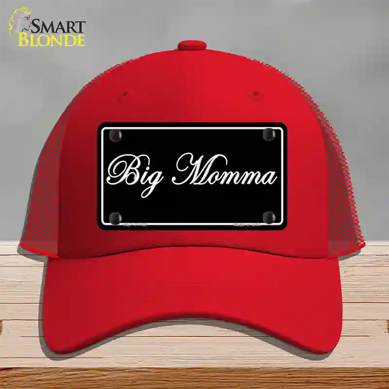 Big Momma Novelty License Plate Hat Mesh / Red