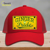 Ginger Pride Novelty License Plate Hat Mesh / Red