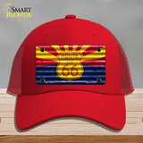 Route 66 Arizona Flag Novelty License Plate Hat Mesh / Red