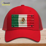 Mexico Flag Novelty License Plate Hat Mesh / Red