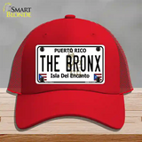 The Bronx Puerto Rico Novelty License Plate Hat Mesh / Red