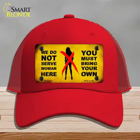 Bring Your Own Novelty License Plate Hat Mesh / Red