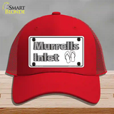 Murrells Inlet SC Novelty License Plate Hat Mesh / Red