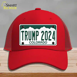 Trump 2024 Colorado Novelty License Plate Hat Mesh / Red