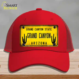 Arizona Grand Canyon Novelty License Plate Hat Mesh / Red