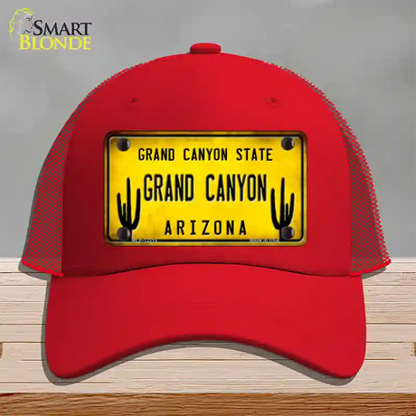 Arizona Grand Canyon Novelty License Plate Hat Mesh / Red