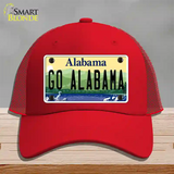 Go Alabama Novelty License Plate Hat Mesh / Red