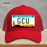 Grand Canyon Univ Novelty License Plate Hat Mesh / Red