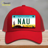 Northern Arizona Univ Novelty License Plate Hat Mesh / Red