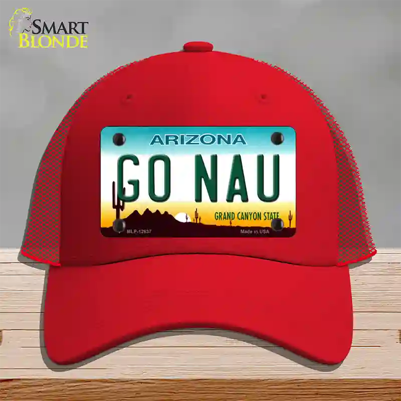 Go Northern Arizona Univ Novelty License Plate Hat Mesh / Red